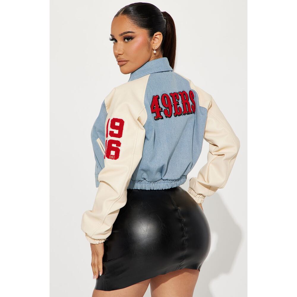 49ers Denim Jacket - Denim - Size 2X